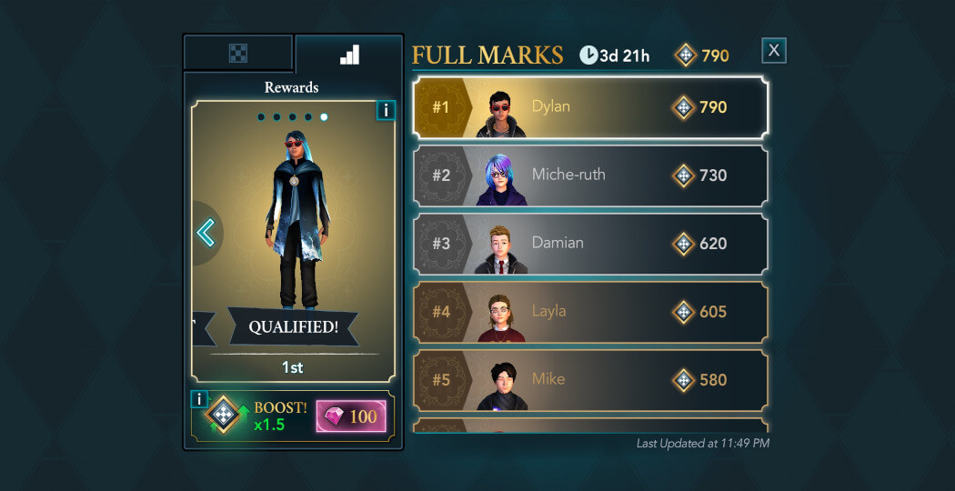 Harry Potter Hogwarts Mystery Full Marks Guide Placement