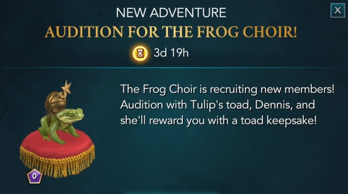 Harry Potter Hogwarts Mystery Walkthrough Audition for the Frog Choir