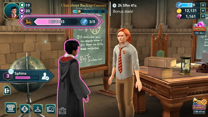 Harry Potter Hogwarts Mystery Walkthrough Career Advice Side Quest