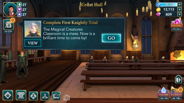 Harry Potter Hogwarts Mystery Walkthrough Call to Knighthood Part 1