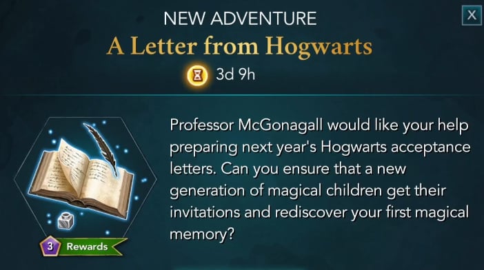 Harry Potter Hogwarts Mystery Walkthrough A Letter from Hogwarts